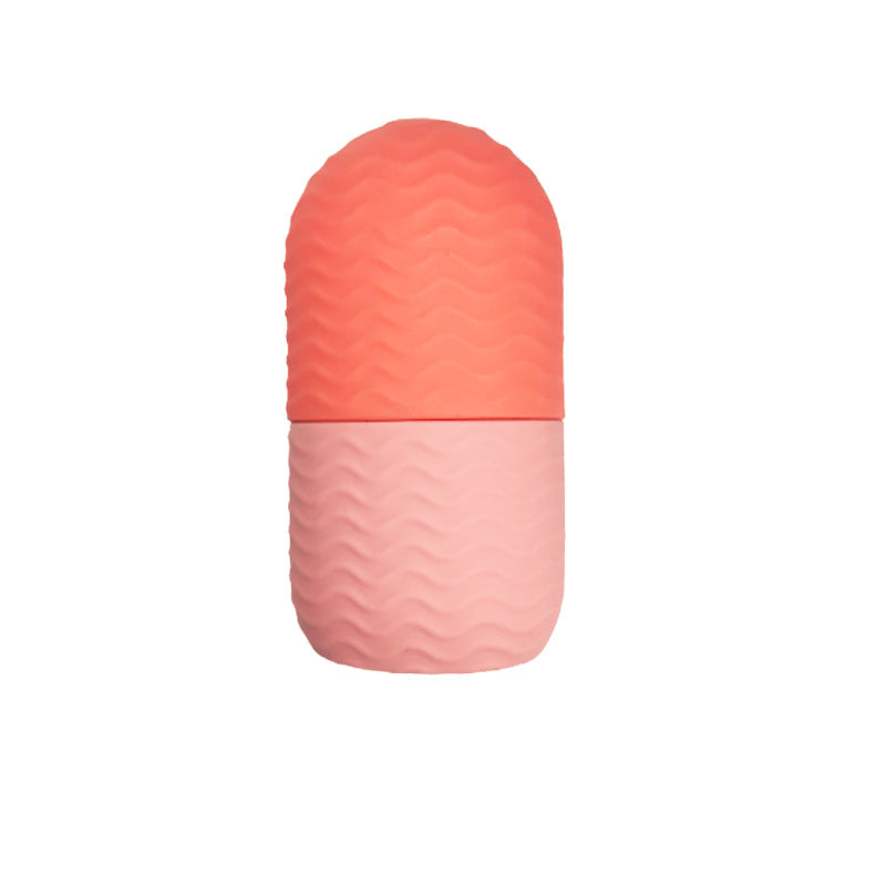 Face Ice Roller Silicone,Ice Roller Facial Massage | Silicone Cleansing Ice Lattice | Ice Cube Roller With Scrub.Random colors/