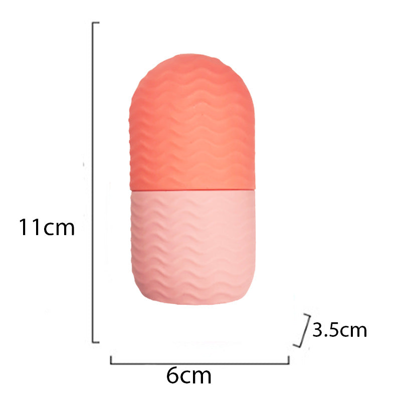 Face Ice Roller Silicone,Ice Roller Facial Massage | Silicone Cleansing Ice Lattice | Ice Cube Roller With Scrub.Random colors/