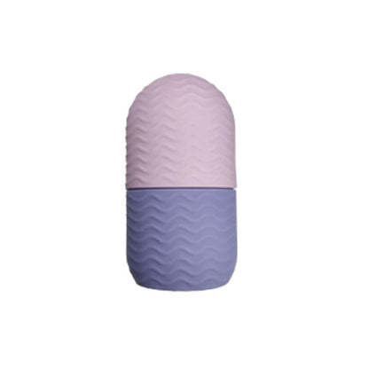 Face Ice Roller Silicone,Ice Roller Facial Massage | Silicone Cleansing Ice Lattice | Ice Cube Roller With Scrub.Random colors/