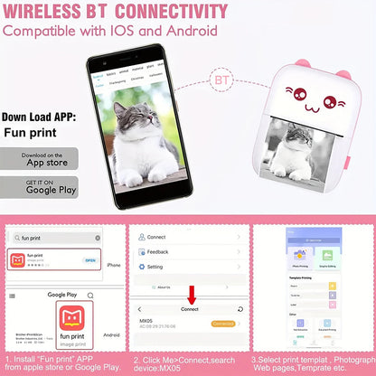 Portable Thermal Bluetooth Printer