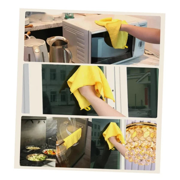 Microfiber Cleaning Towel Set – Super Absorbent, Soft & Reusable For Kitchen, Car & Home Use”